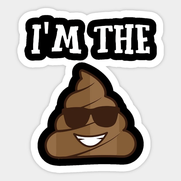 Im The Poop Emoji Funny Sarcasm Christmas Sticker by HouldingAlastairss